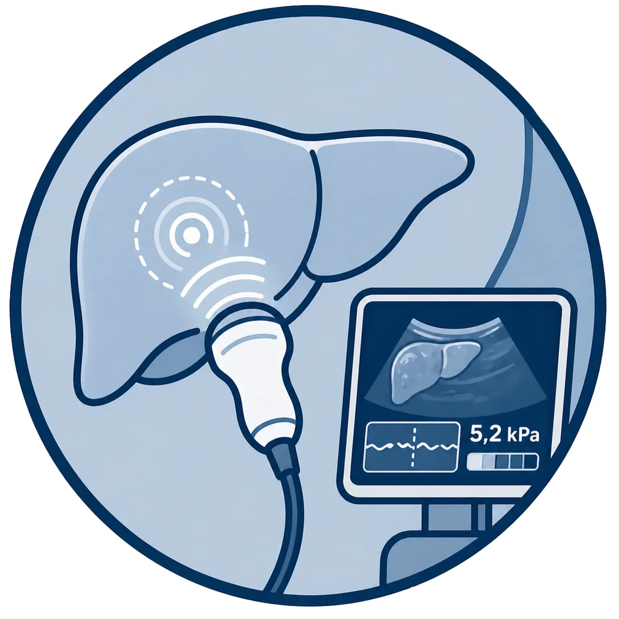 Elastografie (Messung der Lebersteifigkeit)